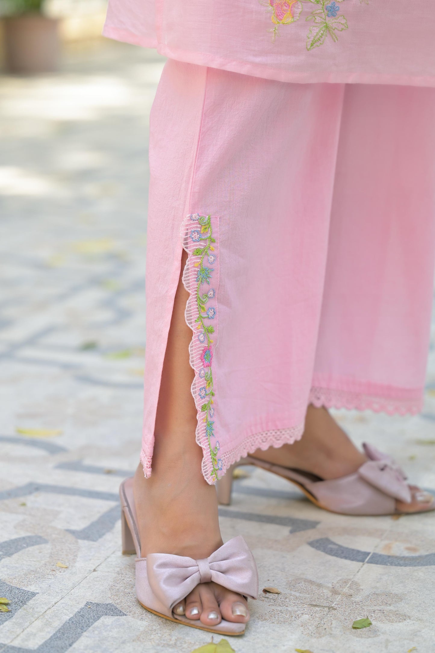 Pink Kurti plazzo