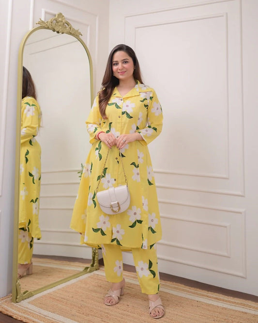 Zarika – White Bloom on Yellow